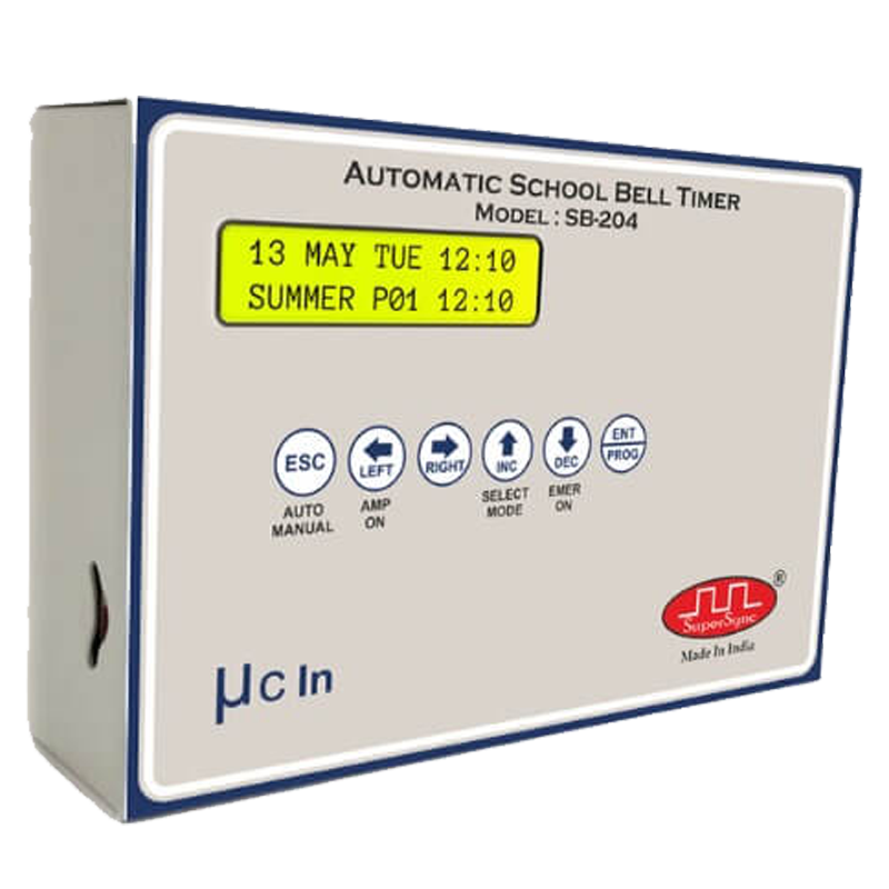 SB-204 Automatic School Bell front view